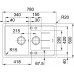 Franke Basic BFG 651-78, 780x500 mm, Küchenspüle Fragranit, Graphit 114.0301.361