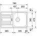 Franke Euroform EFL 614-78, 780x475 mm, Küchenspüle, Edelstahl Leinenstruktur 101.0286.017