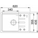 Franke Malta BSG 611-62, 620x435 mm, Küchenspüle Fragranit, Steingrau 114.0197.797