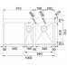 B-Ware!Franke Planar PPX 251, 1000x512 mm, Einbauspüle - (Becken rechts), 127.0197.820