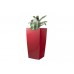 G21 Blumentopf mit Wasserspeicher Linea rot 39 cm 6392431