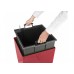 G21 Blumentopf mit Wasserspeicher Linea rot 39 cm 6392431