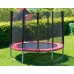 G21 Gartentrampolin mit Sicherheitsnetz 250 cm rot 6904261