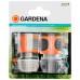 GARDENA Premium Wasserstop Anschluss-Set, 13mm (1/2"), 15mm (5/8") 18279-20