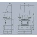 ABX Kamin GLASGOW KLASIK HAKLIK 4000, HAKLIK-Sockel, Holzsims
