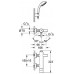 GROHE Essence Wannen Armatur mit Brauseset chrom 33628000