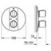 GROHE Grohtherm 2000 Thermostat-Brausebatterie Unterputz 19354000