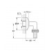 GROHE original WAS Anschlusswinkel für Schlauch DN 15, Chrom 41125000