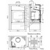 HAAS+SOHN Kaminofen Vaasa Plus V, anthrazit-silber 0430815050000