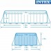 INTEX Ultra Quadra Frame Pool 732 x 366 x 132 cm (Set) 26362GN