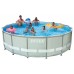 INTEX Frame Pool Set Ultra Rondo O 488 x 122 cm mit Filteranlage und Leiter 28322NP