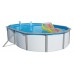INTEX Stahlwandpool Set Nuovo de Luxe Duo oval 550 x 366 x 120 cm 011253 ohne Filteranlage