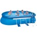 INTEX Oval Frame Pool Set 549 x 305 x 107 cm 28192GN + Kartuschenfilteranlage