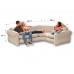 INTEX CORNER SOFA Ecksofa Eckbank Lounge 257 x 203 x 76 cm, beige 68575NP