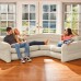 INTEX CORNER SOFA Ecksofa Eckbank Lounge 257 x 203 x 76 cm, beige 68575NP