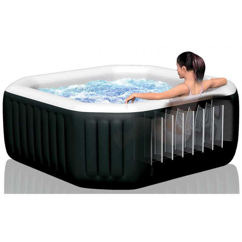 INTEX Jet & Bubble Spa Deluxe Octagon Whirlpool, 6 personen 