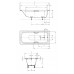Kaldewei Sanilux Star Rechteck Badewanne weiß mit Lochbohrungen 170x75x43cm 113300010001