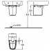 KERAMAG Renova Nr. 1 Plan Halbsäule für Waschtische 292110000