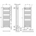 Kermi Basic Heizkörper 805 x 390 mm, gerade, chrom