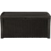 B-Ware KETER Auflagenbox Borneo, Rattan Optik 400 L, braun 17197731 beschädigter Deckell