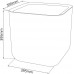 KETER CUBE PLANTER L Blumentopf, 39,5 x 39,5 x 39,5 cm, anthrazit 17201220