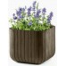 KETER CUBE PLANTER L Blumentopf, 39,5 x 39,5 x 39,5 cm, braun 17201220