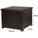 KETER CUBE WOOD 208L Behältertisch 72,2 x 71 x 59 cm, braun 17199851