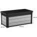 KETER DENALI DUOTECH 265L Aufbewahrungsbox 122,9 x 62,1 x 54,5 cm, grau 17205660