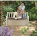 KETER EDEN GARDEN BENCH 265L Gartenbank/Kissenbox 140 x 60 x 84 cm, beige/braun 17190198