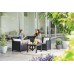 KETER ELODIE CORNER 5 SEATER Ecksofa-Set, graphit/grau 17210755