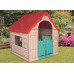 Ausverkauf KETER FOLDABLE PLAYHOUSE Spielhaus, beige/rot/blau 17202656 Beschädigt