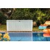 KETER POOL BOX 511L Garten-Aufbewahrungsbox, Rattan-Optik 145 x 73 x 64 cm, weiß 17205835
