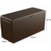 KETER SAMOA RATTAN 270L Garten-Aufbewahrungsbox 117 x 45 x 57 cm, braun 17209570