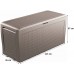 KETER SAMOA RATTAN 270L Garten-Aufbewahrungsbox 117 x 45 x 57 cm, cappuccino 17209570