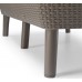 KETER SALEMO 2-Sitzer Sofa, 133 x 67 x 76 cm, cappuccino/beige 17209038