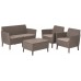 KETER SALEMO 2-Sitzer Sofa, 133 x 67 x 76 cm, cappuccino/sand 17209038