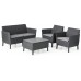 KETER SALEMO 2-Sitzer Sofa, 133 x 67 x 76 cm, graphit/grau 17209038