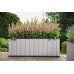 KETER SEQUOIA DUOTECH LARGE 116L Garten-Pflanzgefäß, 131 x 57 x 50 cm, grau 17206219