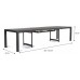 ALLIBERT SONATA Gartentisch 162 - 322 x 97 x 75 cm, braun 17198527
