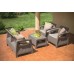 ALLIBERT CORFU Lounge-Set, grau/grau-beige 17197361