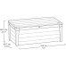 KETER BRIGHTWOOD 455L Garten-Aufbewahrungsbox 145 x 69,7 x 60 cm, braun 17194454