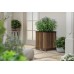 KETER DECO SQUARE TALL Pflanzkübel, 45,5 x 45,5 x 55 cm, Walnuss 17213623