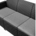 KETER ELODIE 3 SEATER Lounge-Set 4-tlg., graphit/grau 17212057