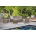 KETER EMMA 3 SEATER Lounge-Set 4-tlg., cappuccino/sand 17212057