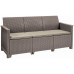 KETER EMMA 3 SEATER Lounge-Set 4-tlg., cappuccino/sand 17212057