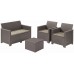 KETER ELODIE 2 SEATER Lounge-Set 4-tlg., cappuccino/sand 17211877