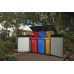KETER GRANDE STORE Mülltonnenbox/Gartenbox, 190,5 x 109,3 x 132,5 cm, grau 17212383