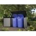 KETER GRANDE STORE Mülltonnenbox/Gartenbox, 190,5 x 109,3 x 132,5 cm, grau 17212383