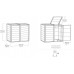 KETER HIDE AWAY 2x240L Mülltonnenbox, 138,1 x 84,3 x 121,2 cm, grau 17213790