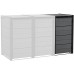 KETER HIDE AWAY 240L Erweiterung für Mülltonnenbox, 67,8 x 84,3 x 121,2 cm, grau 17213791